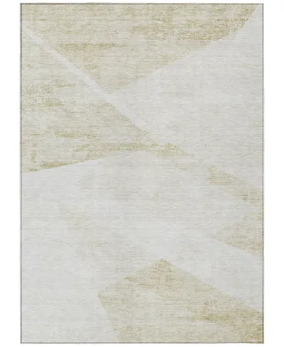 Addison Chantille Machine Washable Acn770 3'x5' Area Rug In Khaki