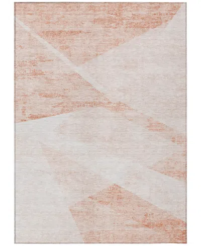 Addison Chantille Machine Washable Acn770 5'x7'6'' Area Rug In Salmon