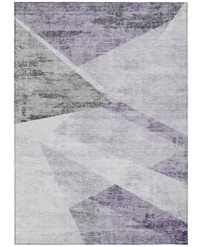 Addison Chantille Machine Washable Acn770 8'x10' Area Rug In Purple
