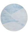 Addison Chantille Acn770 8'x8' Round Area Rug In Denim
