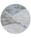 Addison Chantille Acn770 8'x8' Round Area Rug In Mist