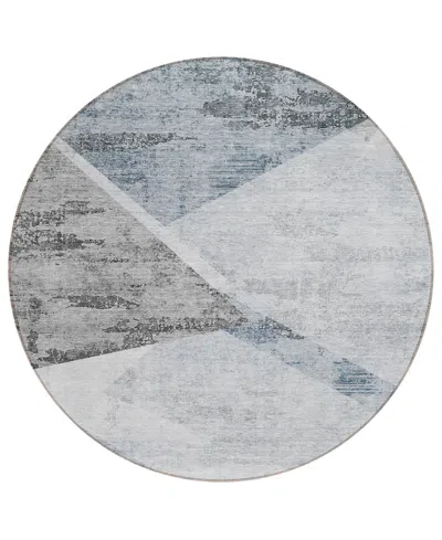 Addison Chantille Acn770 8'x8' Round Area Rug In Mist