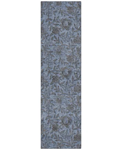 Addison Chantille Machine Washable Acn771 2'3''x7'6'' Runner Area Rug In Blue