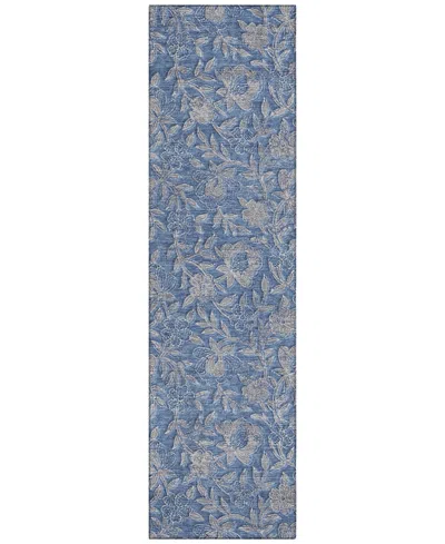 Addison Chantille Acn771 2'3''x7'6'' Runner Area Rug In Denim