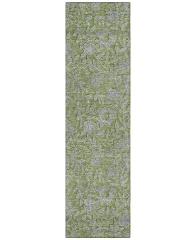 Addison Chantille Acn771 2'3''x7'6'' Runner Area Rug In Olive