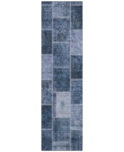 Addison Chantille Acn772 2'3''x7'6'' Runner Area Rug In Blue