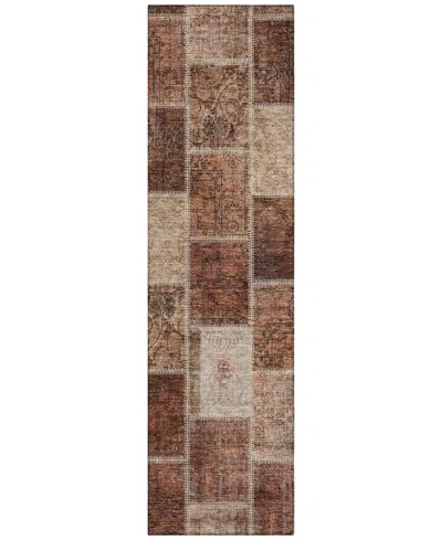 Addison Chantille Acn772 2'3''x7'6'' Runner Area Rug In Paprika