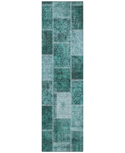 Addison Chantille Acn772 2'3''x7'6'' Runner Area Rug In Teal