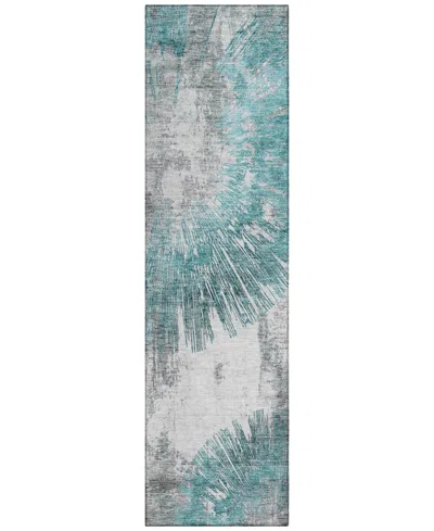 Addison Chantille Machine Washable Acn773 2'3''x7'6'' Runner Area Rug In Teal