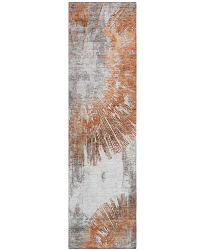 Addison Chantille Acn773 2'3''x7'6'' Runner Area Rug In Terracotta
