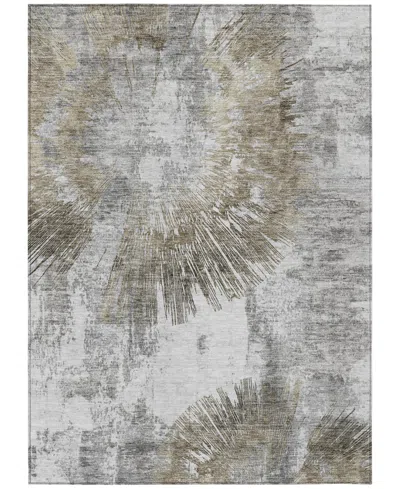 Addison Chantille Machine Washable Acn773 5'x7'6'' Area Rug In Taupe