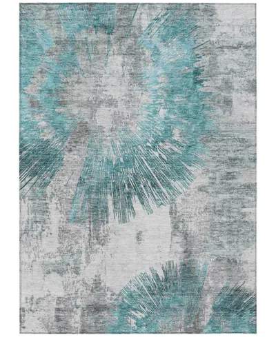 Addison Chantille Machine Washable Acn773 5'x7'6'' Area Rug In Teal
