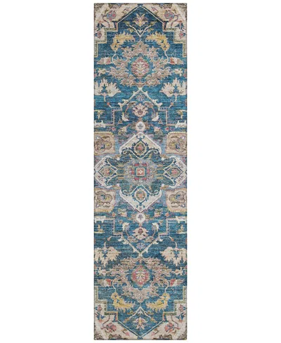 Addison Chantille Acn774 2'3''x7'6'' Runner Area Rug In Blue