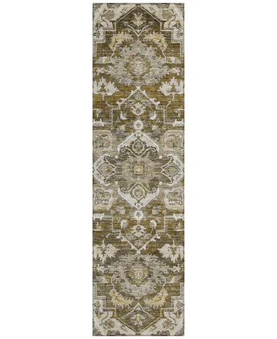 Addison Chantille Acn774 2'3''x7'6'' Runner Area Rug In Brown