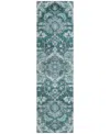 Addison Chantille Acn774 2'3''x7'6'' Runner Area Rug In Teal