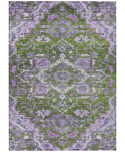 Addison Chantille Machine Washable Acn774 3'x5' Area Rug In Olive