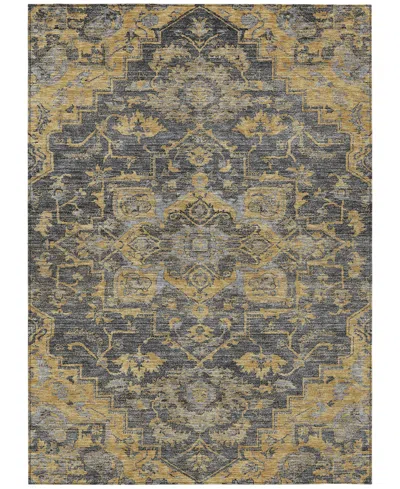Addison Chantille Machine Washable Acn774 5'x7'6'' Area Rug In Gray