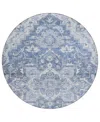 Addison Chantille Acn774 8'x8' Round Area Rug In Denim