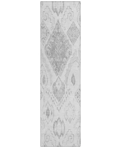 Addison Chantille Acn776 2'3''x7'6'' Runner Area Rug In Silver