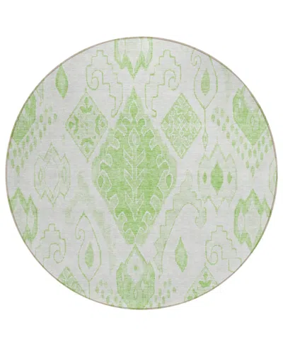 Addison Chantille Acn776 8'x8' Round Area Rug In Sage
