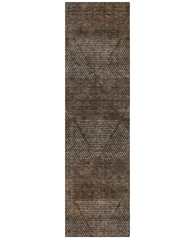 Addison Chantille Acn777 2'3''x7'6'' Runner Area Rug In Brown