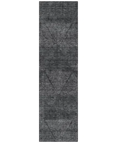 Addison Chantille Acn777 2'3''x7'6'' Runner Area Rug In Charcoal