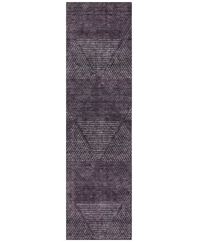 Addison Chantille Acn777 2'3''x7'6'' Runner Area Rug In Eggplant