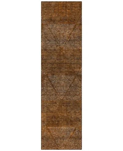 Addison Chantille Acn777 2'3''x7'6'' Runner Area Rug In Terracotta