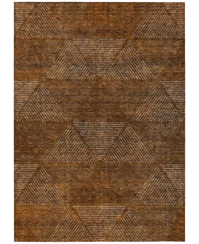 Addison Chantille Machine Washable Acn777 2'6''x3'10'' Area Rug In Terracotta