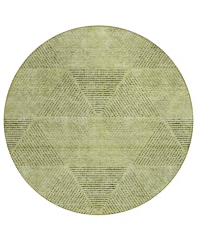 Addison Chantille Acn777 8'x8' Round Area Rug In Sage