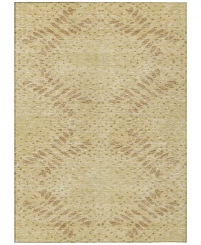 Addison Chantille Machine Washable Acn778 8'x10' Area Rug In Gold