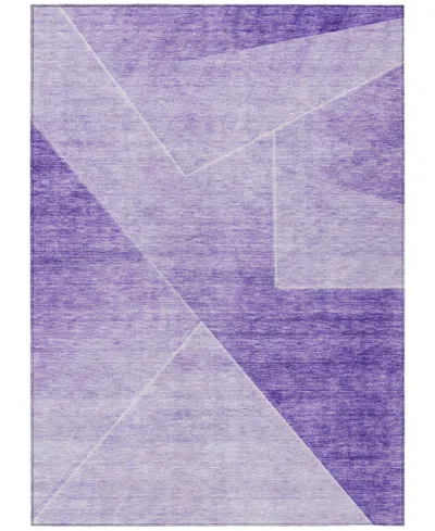 Addison Chantille Machine Washable Acn779 3'x5' Area Rug In Purple