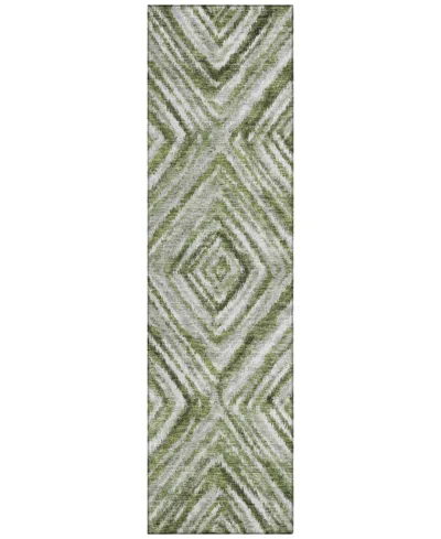Addison Chantille Acn781 2'3''x7'6'' Runner Area Rug In Sage