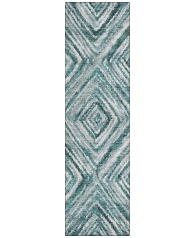 Addison Chantille Acn781 2'3''x7'6'' Runner Area Rug In Teal