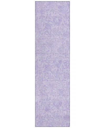 Addison Chantille Acn782 2'3''x7'6'' Runner Area Rug In Lilac
