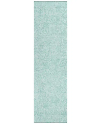 Addison Chantille Acn782 2'3''x7'6'' Runner Area Rug In Teal