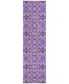 Addison Chantille Acn783 2'3''x7'6'' Runner Area Rug In Purple