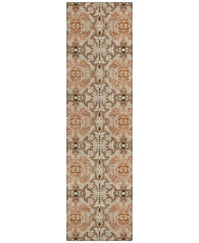 Addison Chantille Acn783 2'3''x7'6'' Runner Area Rug In Terracotta