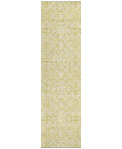 Addison Chantille Acn784 2'3''x7'6'' Runner Area Rug In Gold