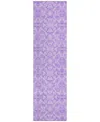 Addison Chantille Acn784 2'3''x7'6'' Runner Area Rug In Lavender