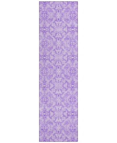 Addison Chantille Acn784 2'3''x7'6'' Runner Area Rug In Lavender