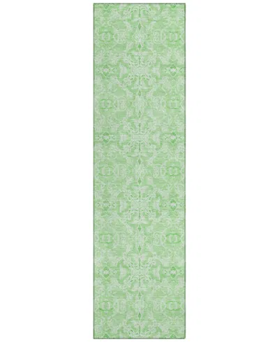 Addison Chantille Acn784 2'3''x7'6'' Runner Area Rug In Lime