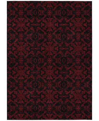 Addison Chantille Machine Washable Acn785 2'6''x3'10'' Area Rug In Red