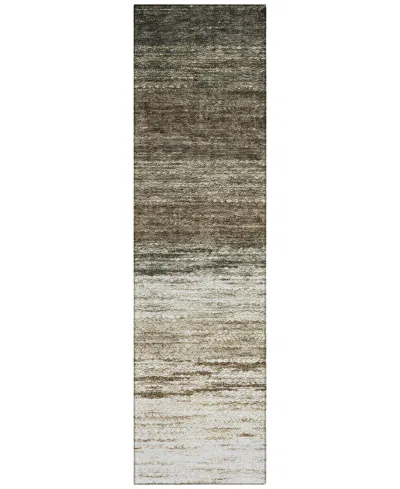 Addison Chantille Acn786 2'3''x7'6'' Runner Area Rug In Brown