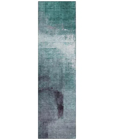 Addison Chantille Acn787 2'3''x7'6'' Runner Area Rug In Teal