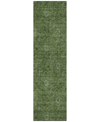Addison Chantille Acn788 2'3''x7'6'' Runner Area Rug In Olive