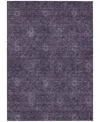 Addison Chantille Acn788 5'x7'6'' Area Rug In Eggplant