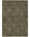 Addison Chantille Machine Washable Acn788 9'x12' Area Rug In Brown