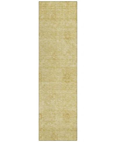 Addison Chantille Acn789 2'3''x7'6'' Runner Area Rug In Gold