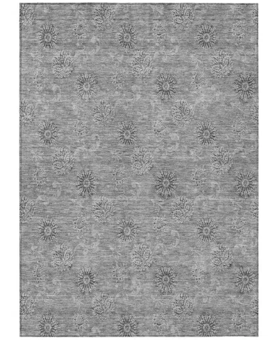 Addison Chantille Machine Washable Acn789 2'6''x3'10'' Area Rug In Gray